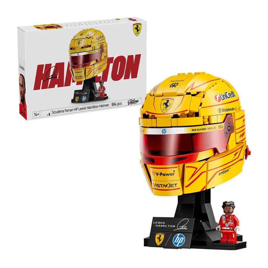 Ferrari F1 Helmet Hamilton 43022 – LEGO kopija