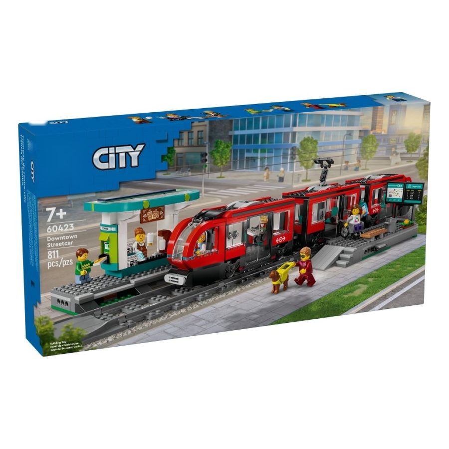 City Downtown Streetcar and Station 60423 – LEGO kopija