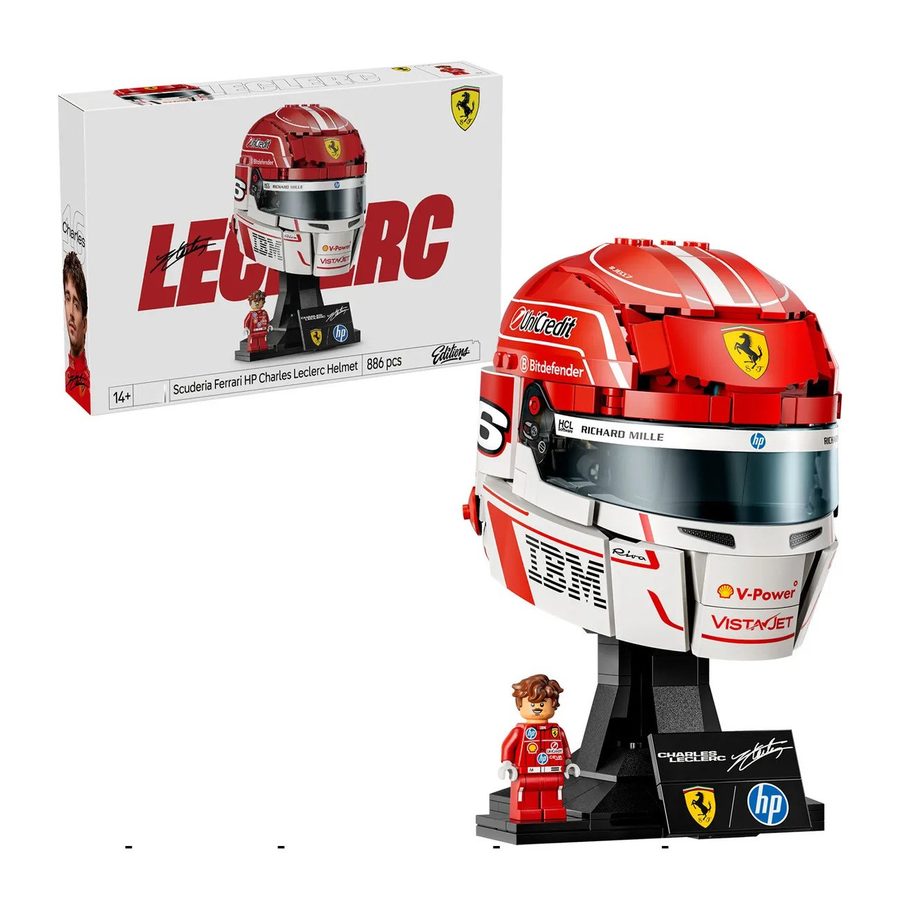 Ferrari F1 Helmet Leclerc 43014 – LEGO kopija